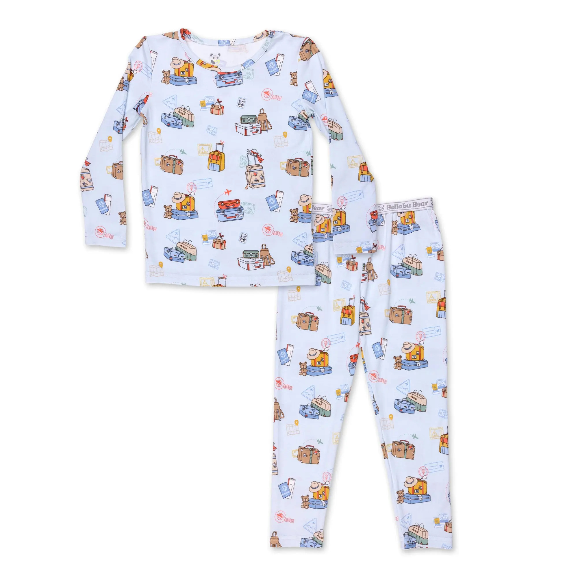 Kids' Vintage Suitcases Set of 2 Piece Pajamas | Nordstrom | Nordstrom
