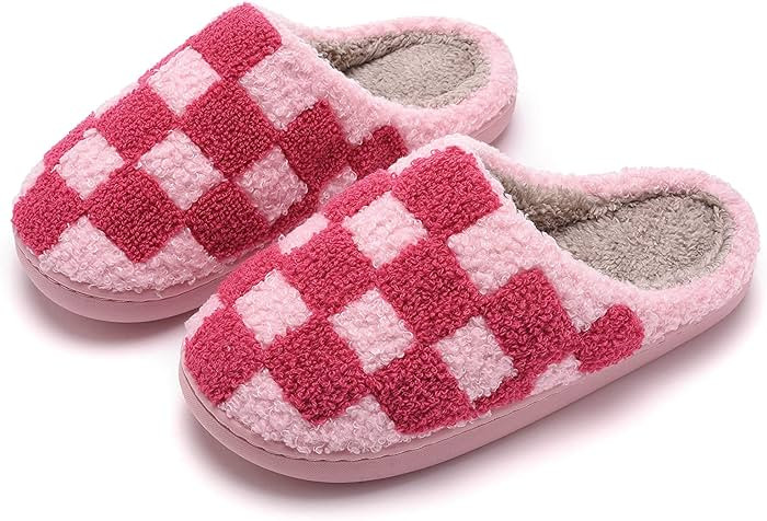 NEVEROLD Fun Cute Trendy Colorful Cartoon Illustrated Cozy Fluffy Plush Fur Slip On Cushion House... | Amazon (US)