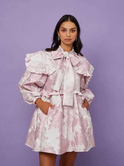 Misty Jacquard Bow Dress | Sister Jane (UK)