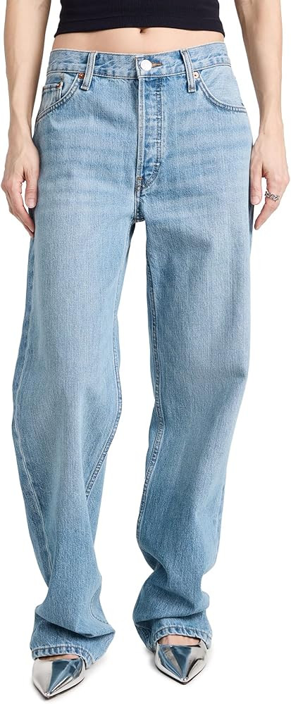 RE/DONE Women's Loose Long Jeans | Amazon (US)