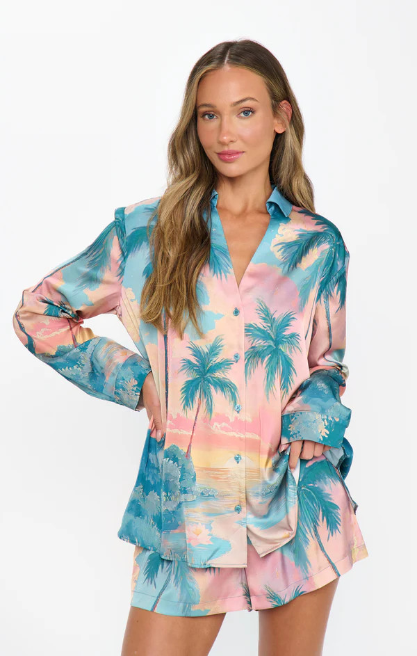 Early Riser PJ Set ~ Sunset Cove Silky | Show Me Your Mumu