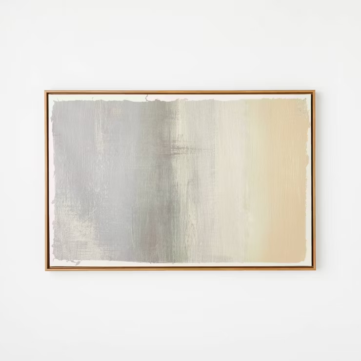 24" x 36" Tonal Oil Painting Framed Wall Canvas - Threshold™ designed with Studio McGee | Target