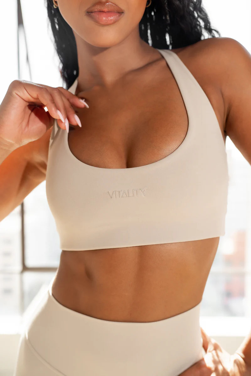 Cloud II™ Lace Up Bra - Antler | Vitality