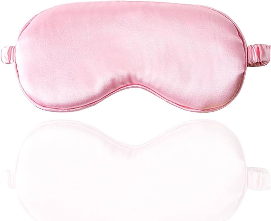 Pink Sleep Eye Mask for Sleeping,Soft and Comfortable Fabric, Eye Shade Cover for Travel,Nap,Nigh... | Amazon (US)