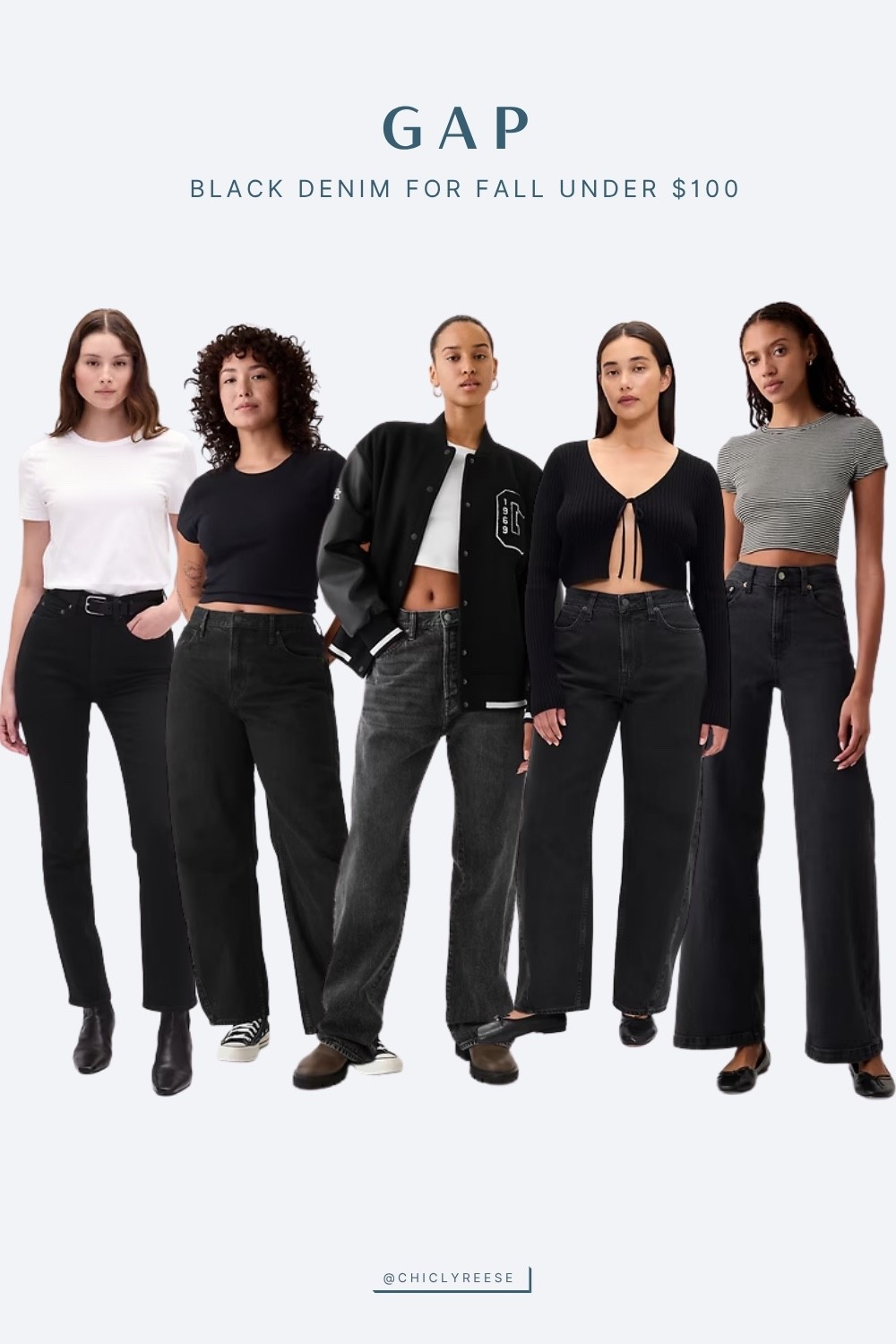Black denim finds from Gap all under $100! Black jeans are a fall wardrobe staple so I love that there are so many styles to choose from. Everything from a classic skinny to a trendy barrel leg jean. #fall #denim #blackjeans 

#LTKSeasonal #LTKSaleAlert #LTKFindsUnder100