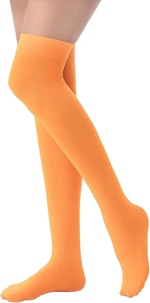 Lastclream Women Costume Thigh High Silk Stockings for Girls 80D Semi Opaque Over Knee Socks Cosp... | Amazon (US)