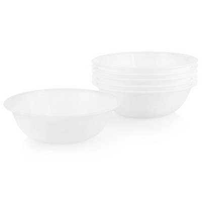 Corelle 18oz 6pk Glass Cereal Bowls White | Target