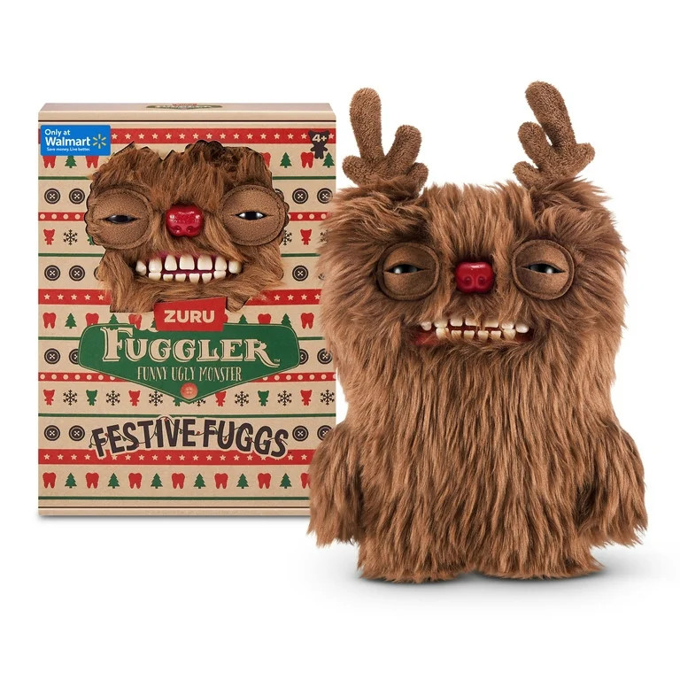 Fuggler Festive Fuggs 9 inch (Reindeer) Soft Plush, Ugly Monster Stuffed Animal Toy by ZURU - Wal... | Walmart (US)