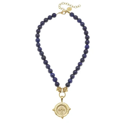 Fleur-De-Lis Stone Necklace | Susan Shaw