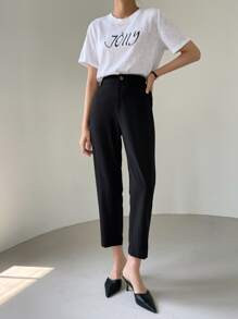 Dazy-Less High Waist Slant Pockets Tailored Pants
   SKU: sw2202167145071956      
          (17 ... | SHEIN