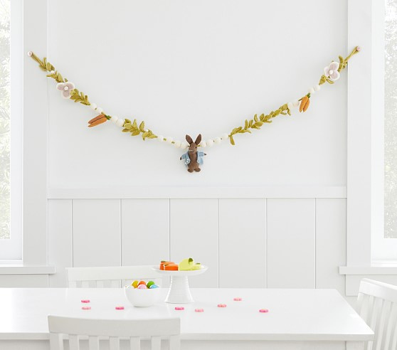 Peter Rabbit™ Felted Easter Garland | Pottery Barn Kids