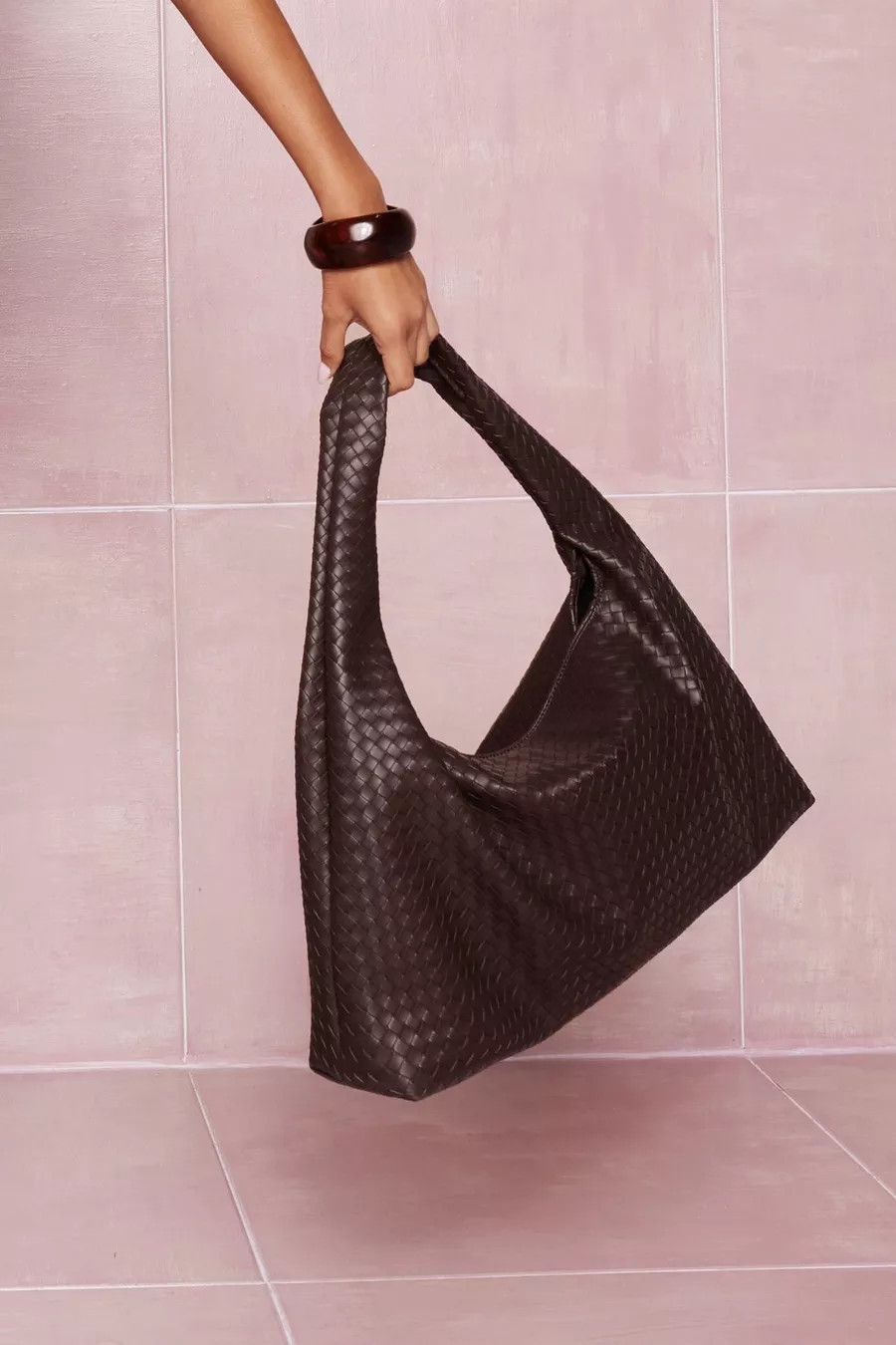 Oversized Woven Tote Bag | Boohoo.com (UK & IE)