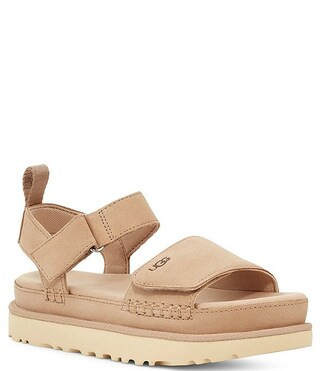 UGG Goldenstar Suede Platform Sandals | Dillard's | Dillard's