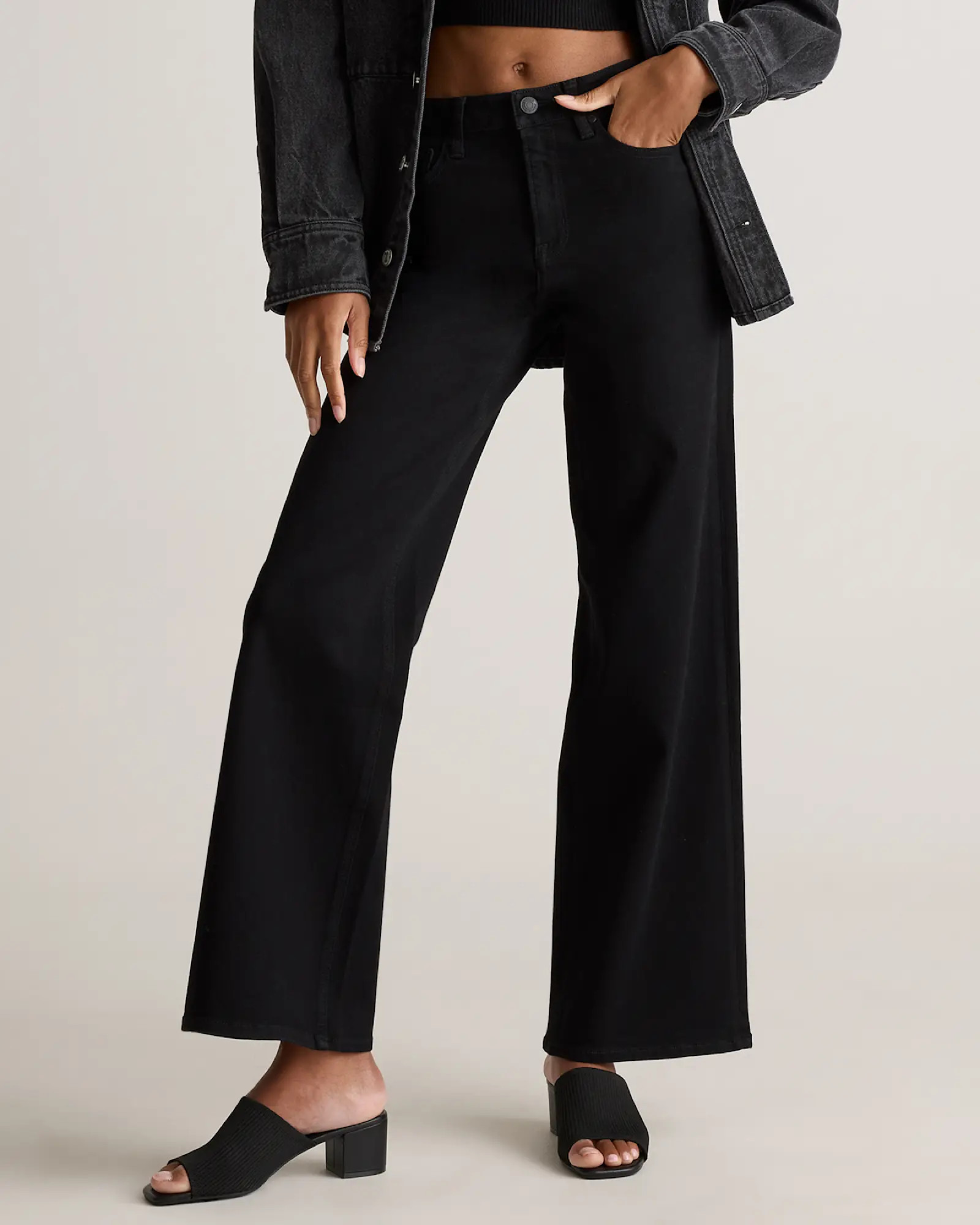 Bella Stretch Wide Leg Jeans | Quince