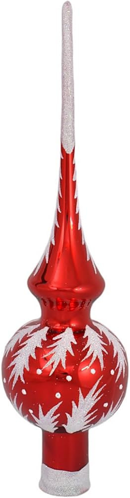 Holiday Gifts Shop,  Crystal Red Glass Christmas Tree Topper, Amazon Tree Topper, Amazon Finial,  | Amazon (US)