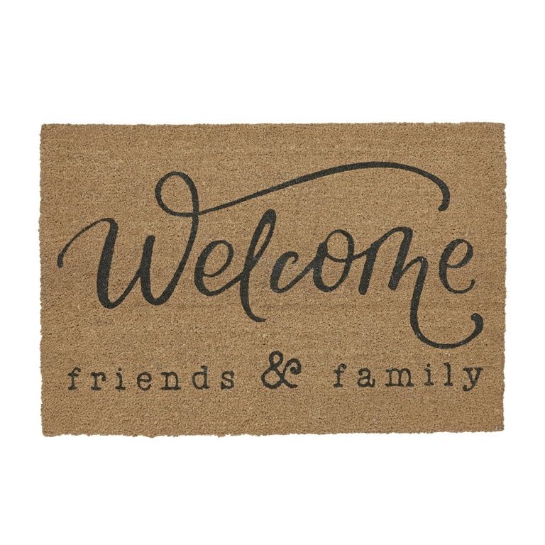 Mainstays Welcome Friends Coir Doormat 24" x 36" | Walmart (US)
