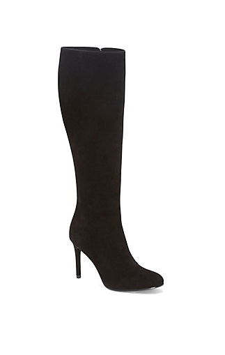 VC SIGNATURE MAREESA- SOLID SUEDE HIGH HEEL TALL BOOT | Vince Camuto