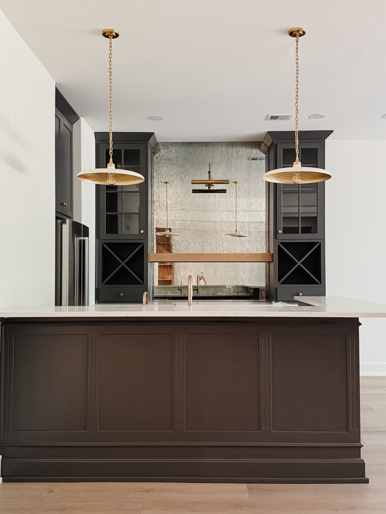 Love these pendants we sourced for our clients bar🤩

#LTKFamily #LTKHome #LTKStyleTip