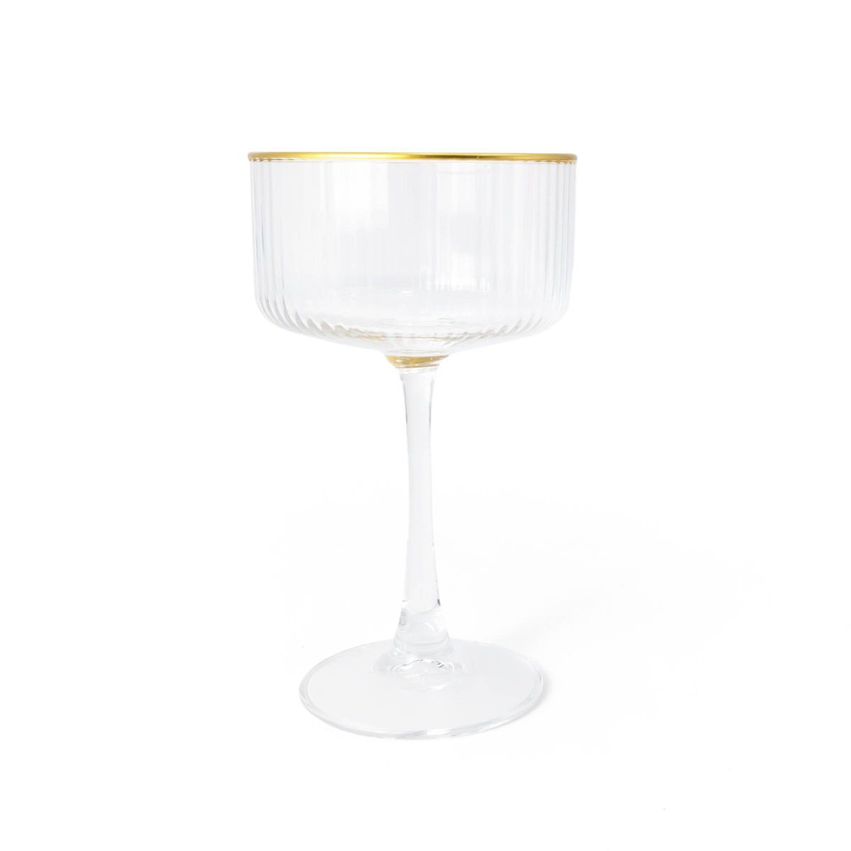 8.28 fl oz Stemware Gold Rim Coupe - Bullseye's Playground™ | Target