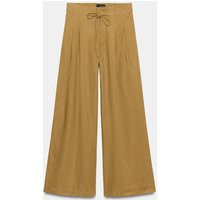 Zara - Wide Darted Trousers - Ochre - L - Woman | Zara UK
