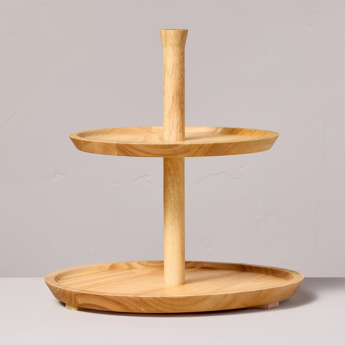 2-Tier Rubberwood Serving Tray - Hearth & Hand™ with Magnolia | Target