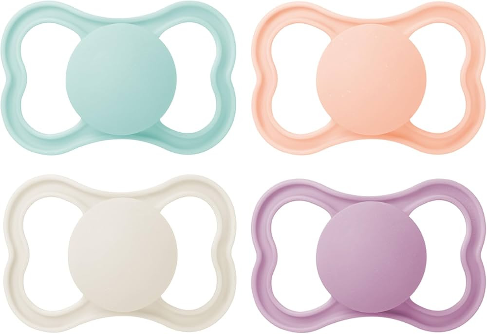 MAM Air Matte Pacifiers, for Sensitive Skin, 6+ Months, Best Pacifier for Breastfed Babies, Girl ... | Amazon (US)
