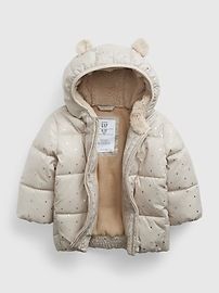 Baby 100% Recycled Sherpa-Lined Puffer Jacket | Gap (US)