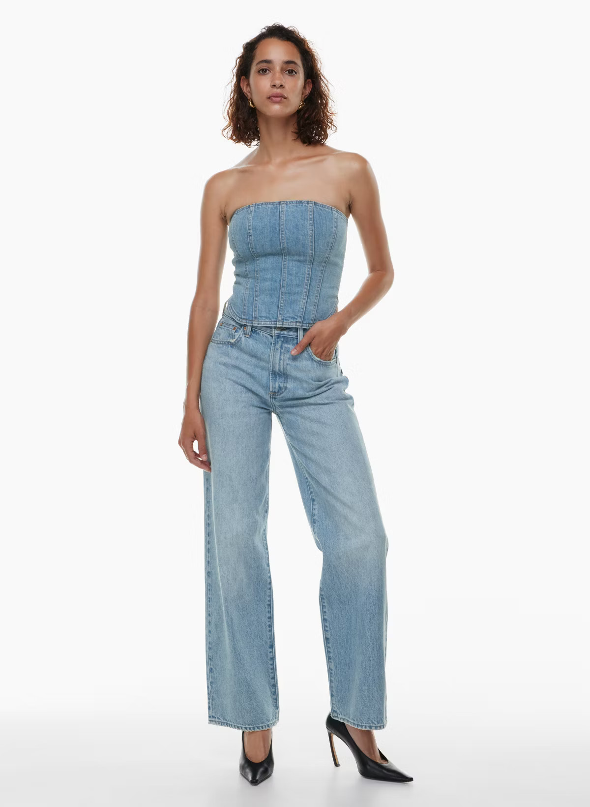 THE FARRAH HI-RISE WIDE JEAN | Aritzia