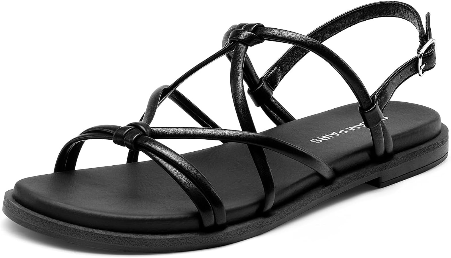 DREAM PAIRS Women's Sandals Cross Strappy Gladiator Dress Flat Sandals Daily Casual Comfortable S... | Amazon (US)