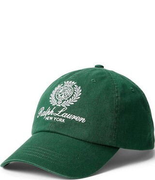 Crest-Embroidered Twill Ball Cap | Dillard's