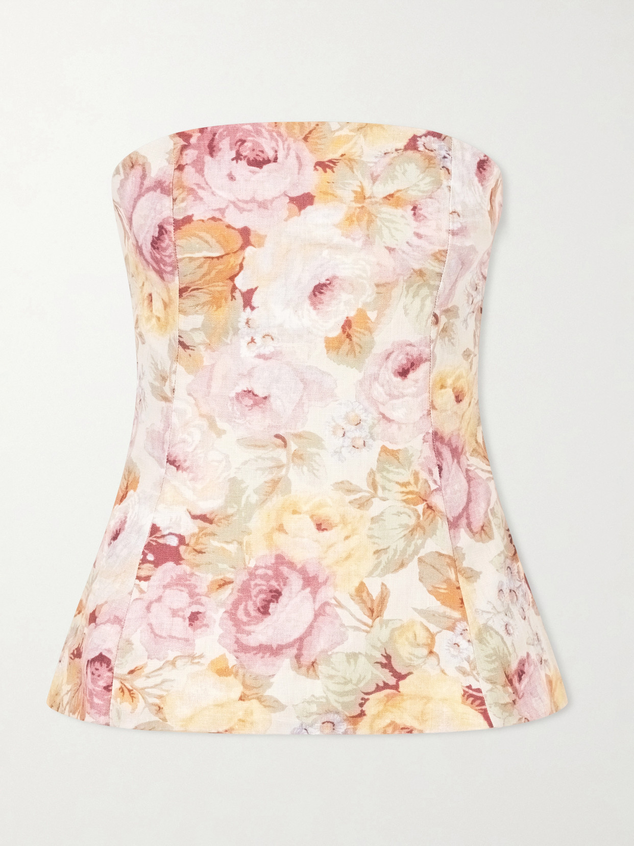 Faithfull - Petro Strapless Floral-print Linen Top - Multi | NET-A-PORTER (US)