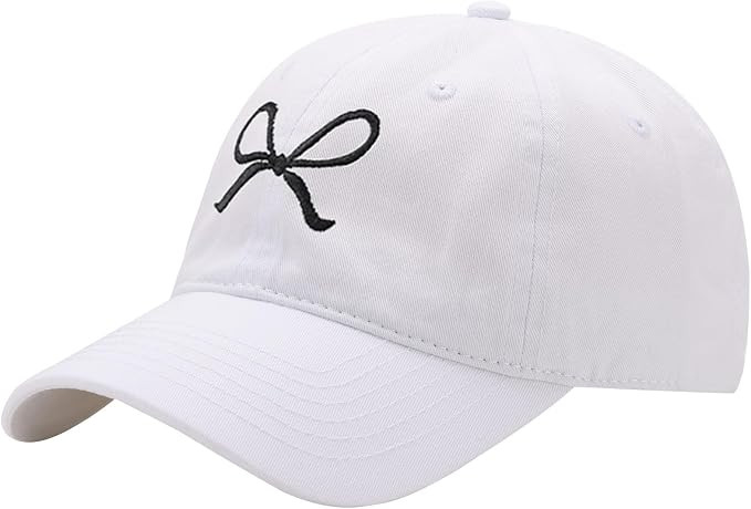 Trendy Bow-Tie Baseball Cap for Women | Trucker Hats Y2k Adjustable Fashion Sun Hat with Visor fo... | Amazon (US)