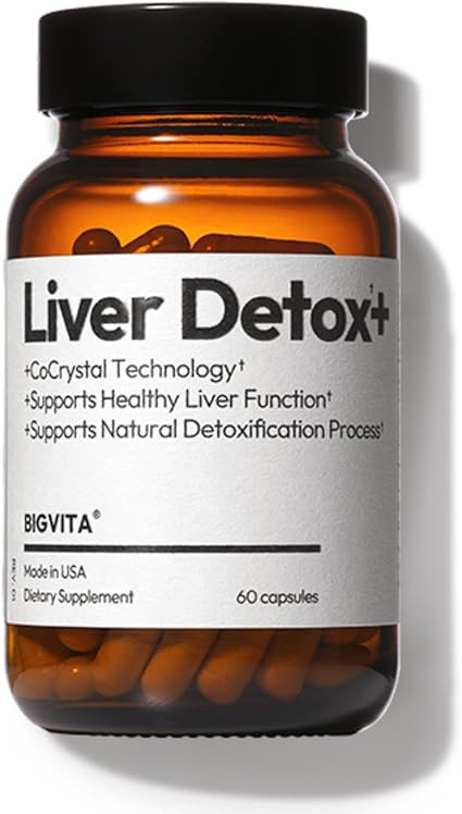 BIGVITA CoCrystal Liver Detox+ | 16x Absorption with Cocrysta™ Silybin | Glutathione, Turmeric,... | Amazon (US)