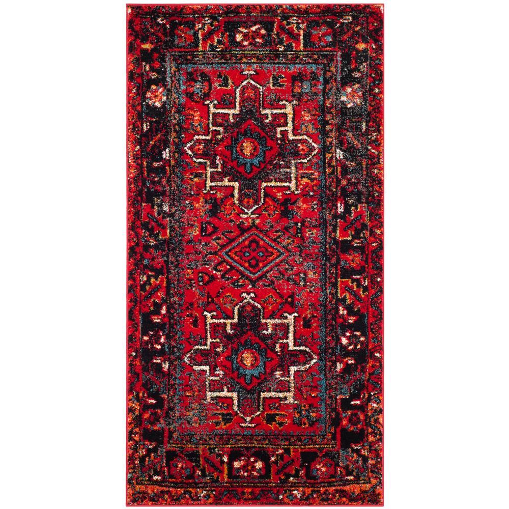 Safavieh Vintage Hamadan Red/Multi 3 ft. x 5 ft. Area Rug-VTH211A-3 - The Home Depot | The Home Depot