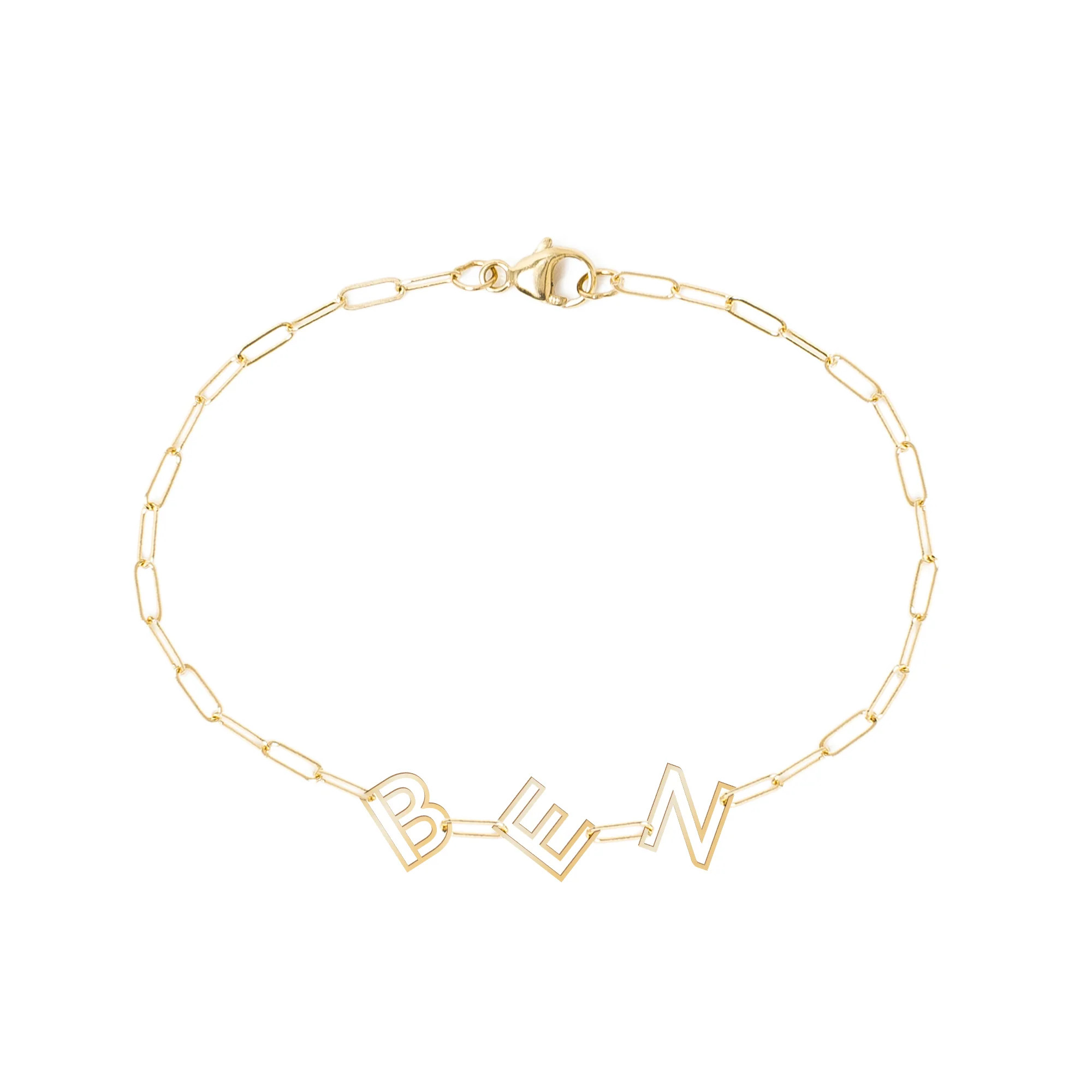 Chain Letter Bracelet | K Kane Jewelry | K Kane (US)