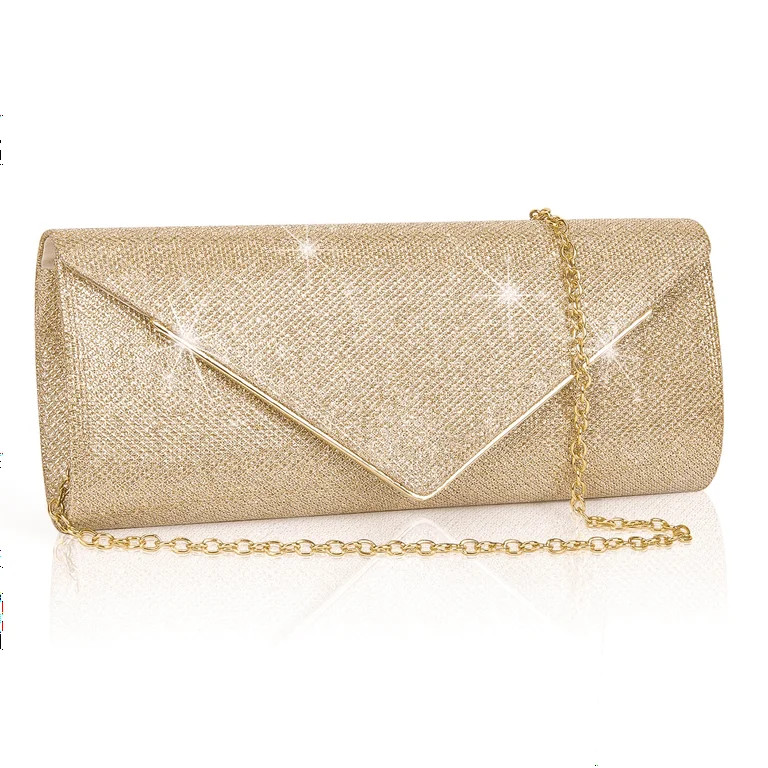 Evening Clutch Purses, Sparkling Envelope Evening Bag with Detachable Chain, Clutch Purses For fo... | Walmart (US)