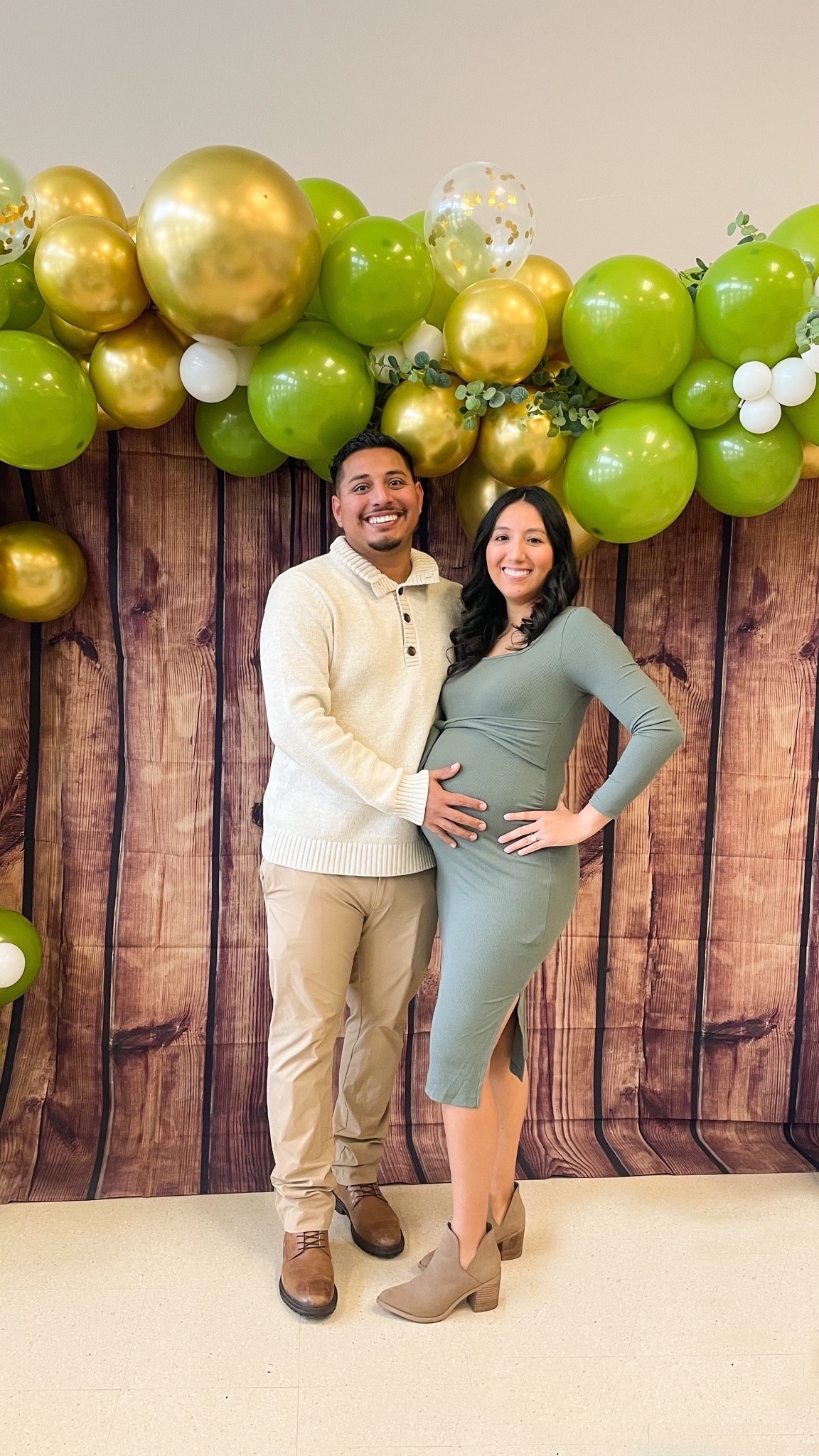 Being in the third trimester during the holiday season is exhausting but I would prefer it over having to be in the third trimester during Tucson Summers.  I wore this maternity dress to our baby shower that we had in Dallas and it is surprisingly good quality for an Amazon dress! It comes in a total of 7 different colors and I highly recommend it!

OUTFIT DETAILS:
🏷️ Dress: Amazon dress, great quality, TTS, wearing: small.
🏷️ Booties: Old, Linked similar
I also linked what I could from Jesus’ outfit!

#babyshowerdress #maternitydress #amazondress #amazonfashionfinds #maternityoutfit #holidayoutfit #holidaydress #christmasoutfit #babyshoweroutfit #WearThisNext #ootdbloggers #latinablogger #petitefashion #petitestyle #petiteblogger #latinabloggersconnect
#TucsonArizona #TucsonBlogger #ArizonaBlogger

#LTKfamily #LTKbaby #LTKbump