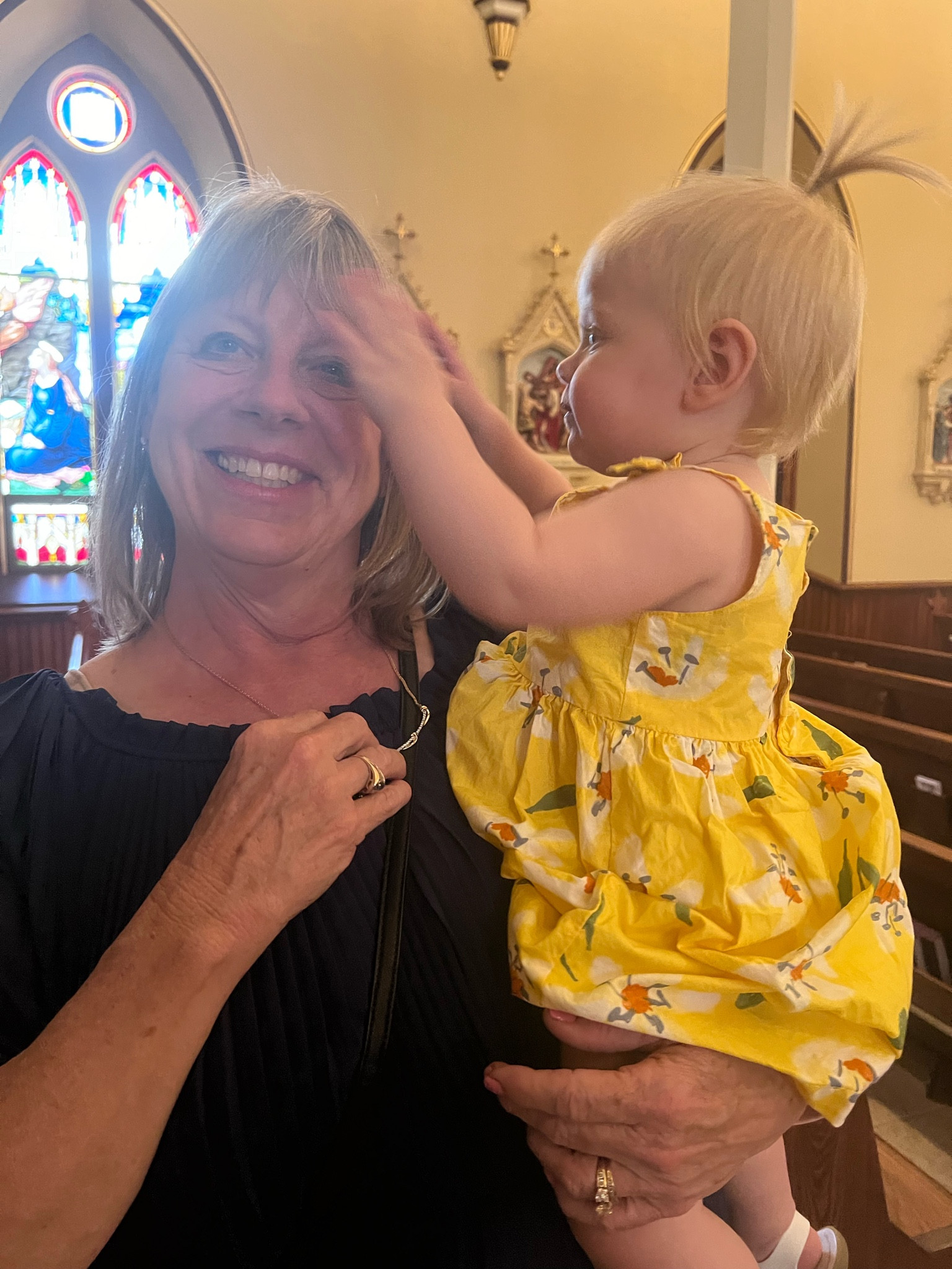 Flower Girl rehearsal with Grandma 💕✅