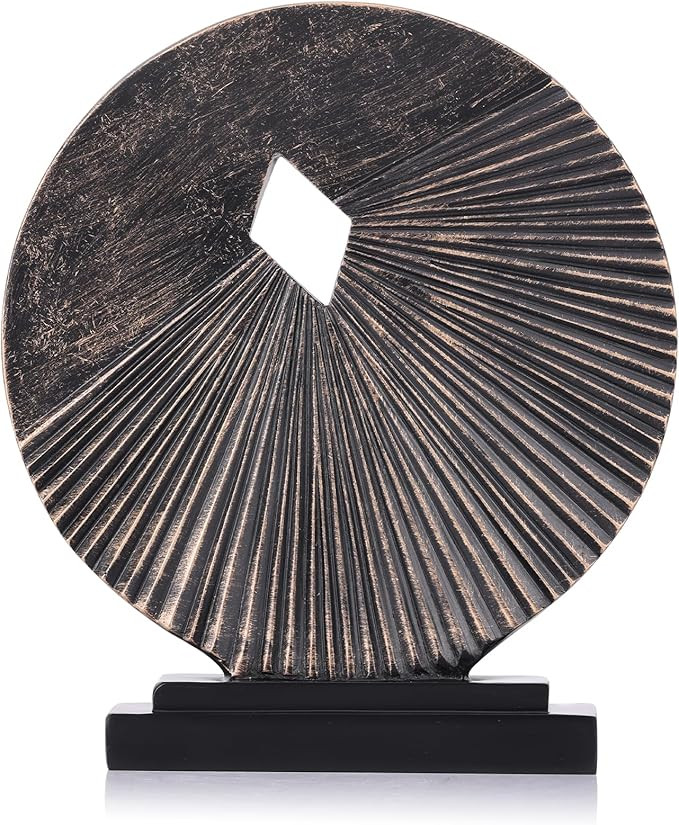 LCCCK Black and Gold Home Decor Aesthetic, Mid-Century Modern Decor Statue Sculpture Stand, for C... | Amazon (US)