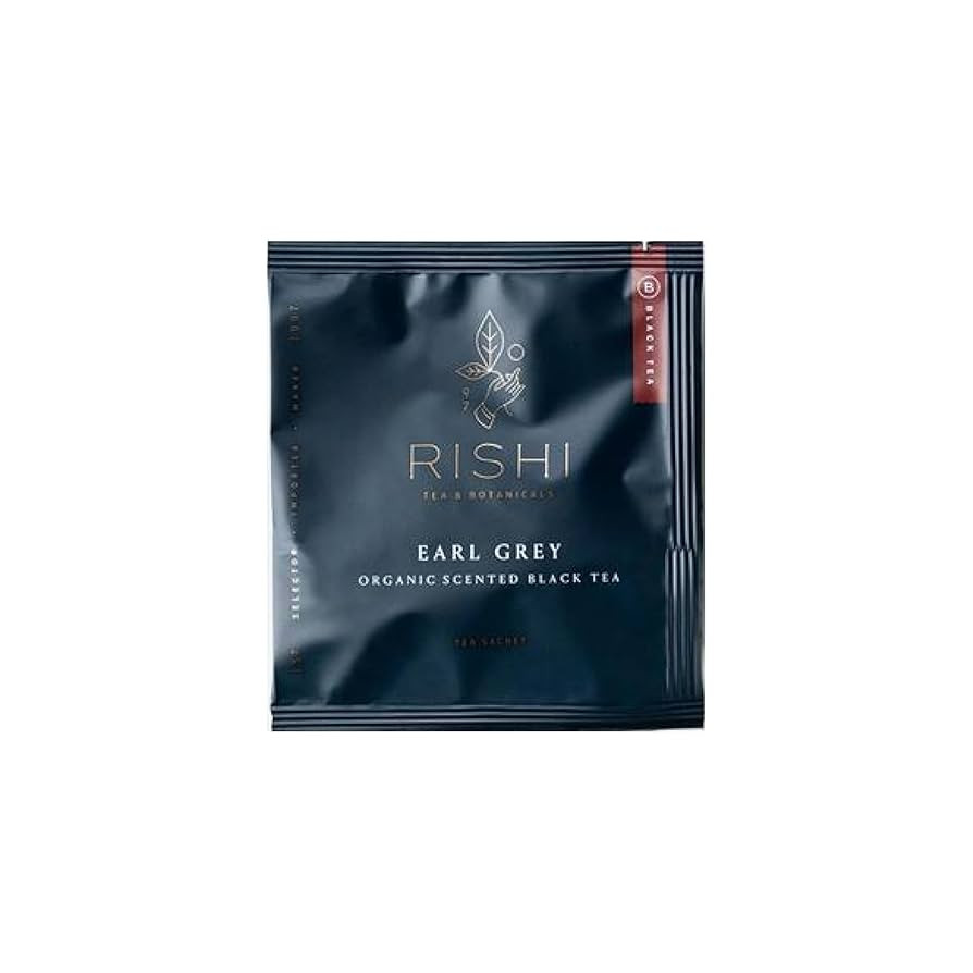 Rishi Tea Earl Grey Tea - Organic Sachet Tea Bags, Pure Black Tea with Bergamot Oil, Energizing &... | Amazon (US)
