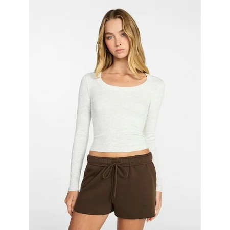 No Boundaries Seamless Scoop Neck Top, Women's XXS-XXL | Walmart (US)