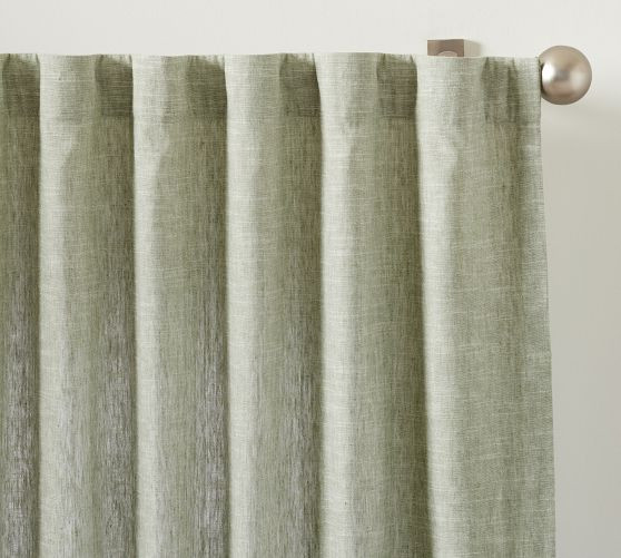 Emery Linen Curtain | Pottery Barn (US)