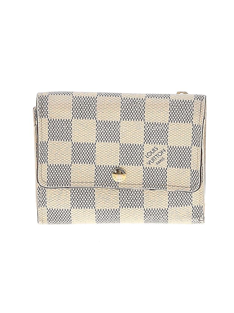 Louis Vuitton Wallet: Ivory Checkered/Gingham Bags | ThredUp