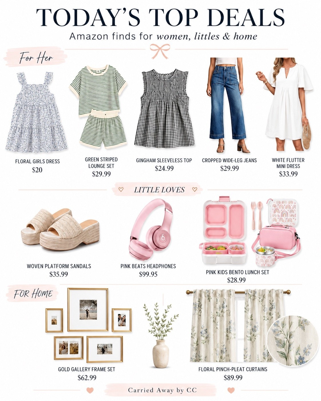 Today’s Amazon top deals ✨ Sharing a mix of women’s fashion, kids finds + home favorites that are actually worth clicking on. Think easy fall-transition pieces, cute lunch gear for the littles, comfy shoes, headphones and a couple of pretty home finds too.

Prices and deals can change fast, so I linked everything while they’re still available!

#AmazonFinds #AmazonDeals #LTKFinds #AmazonFashion #AmazonHome