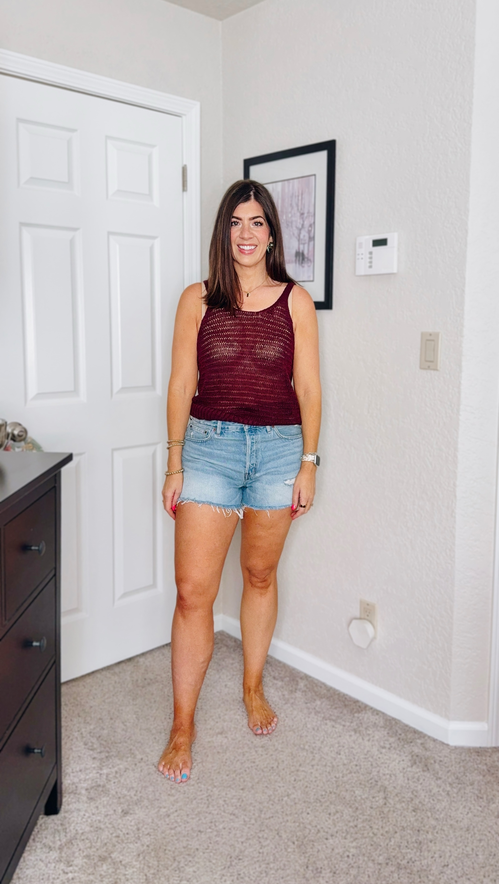 In a small sweater tank and a 30 curvy short

midsize casual outfits, everyday looks, jeans and tees, comfy and cute style, size inclusive fashion, weekend outfits, chill girl aesthetic
 

#LTKxMadewell #LTKSaleAlert #LTKMidsize