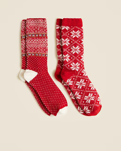 Fair Isle trouser socks two-pack | J. Crew US
