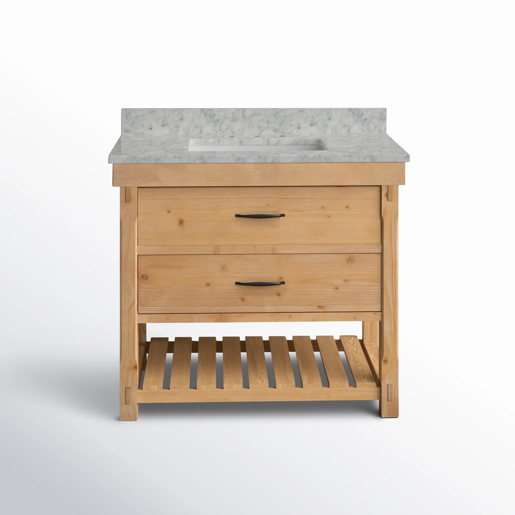 Birch Lane™ Lillian 36'' Single Bathroom Vanity with Genuine Marble Top & Reviews | Wayfair | Wayfair North America