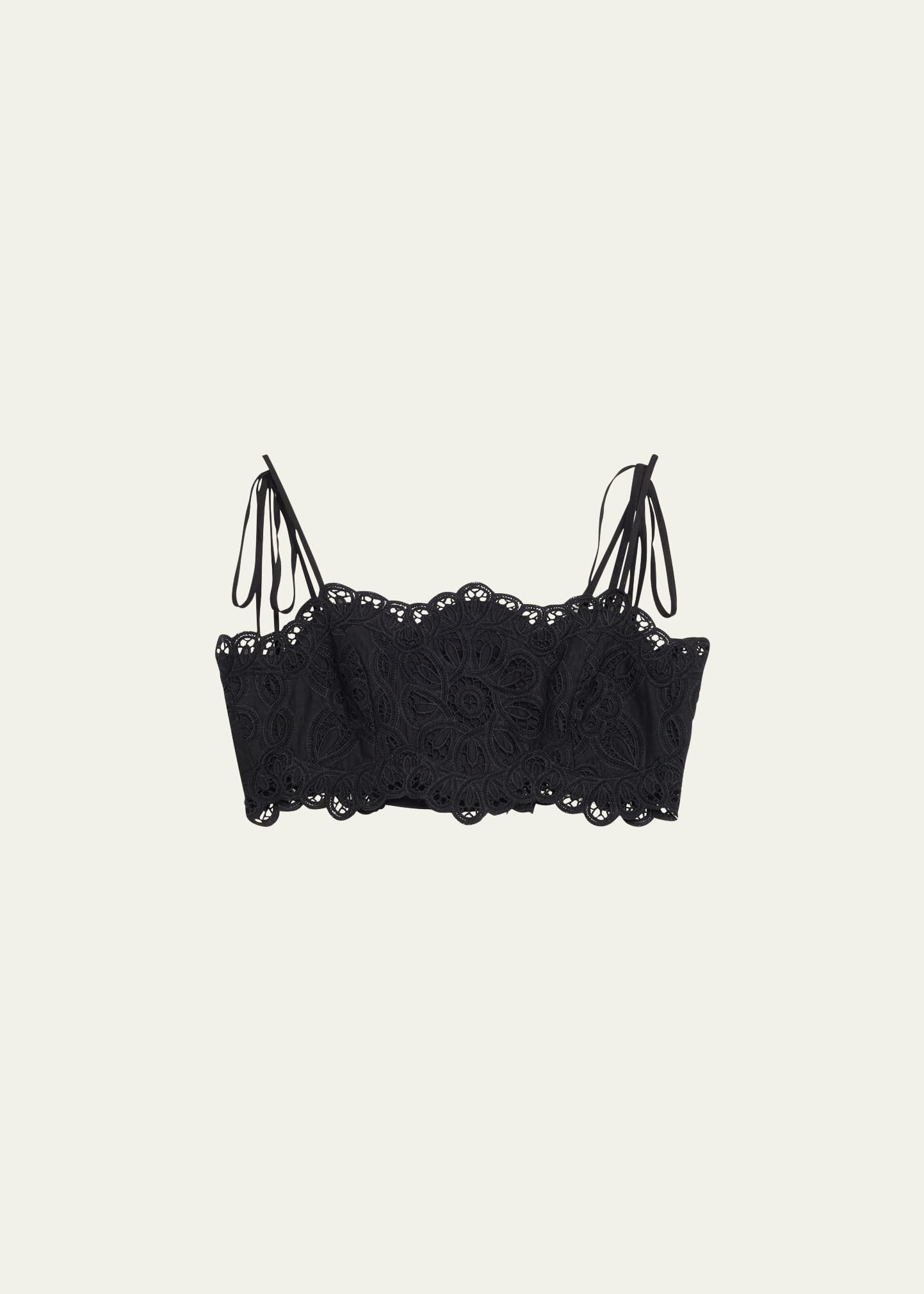 Zimmermann Rhiannon Embroidered Tie Bodice | Bergdorf Goodman