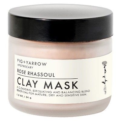 Fig+Yarrow Rose Clay Mask, 1.2oz | Target