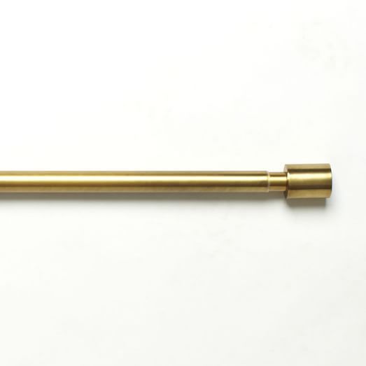 Oversized Adjustable Metal Rod - Antique Brass | West Elm (US)